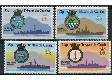 TRISTAN DA CUNHA 1977 Naval arms 4v MNH**