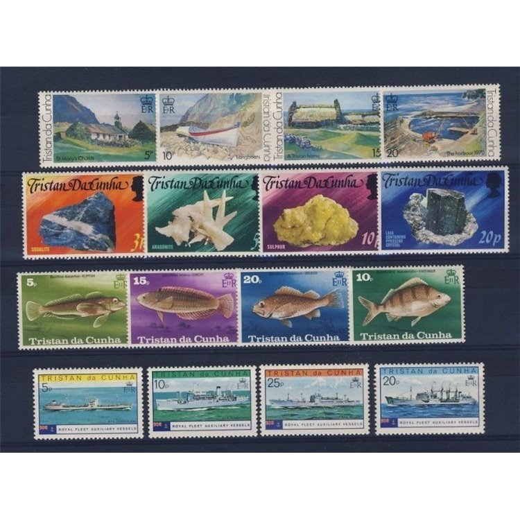 TRISTAN DA CUNHA 1978 Annata Completa - Complete Yearset 16v MNH**