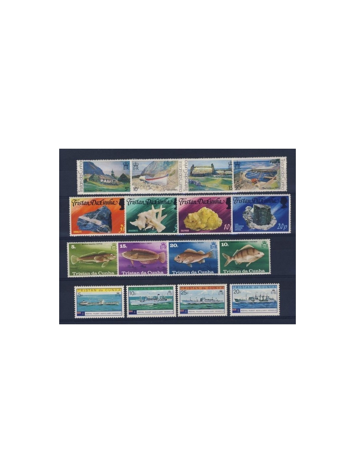 TRISTAN DA CUNHA 1978 Annata Completa - Complete Yearset 16v MNH**