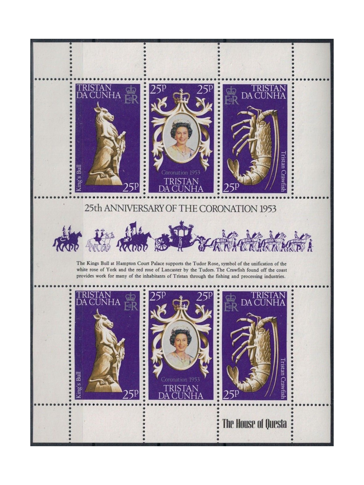 TRISTAN DA CUNHA 1978 Silver Jubilee MF MNH**