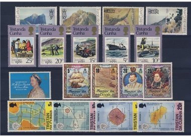 TRISTAN DA CUNHA 1980 Annata Completa 18v MNH**