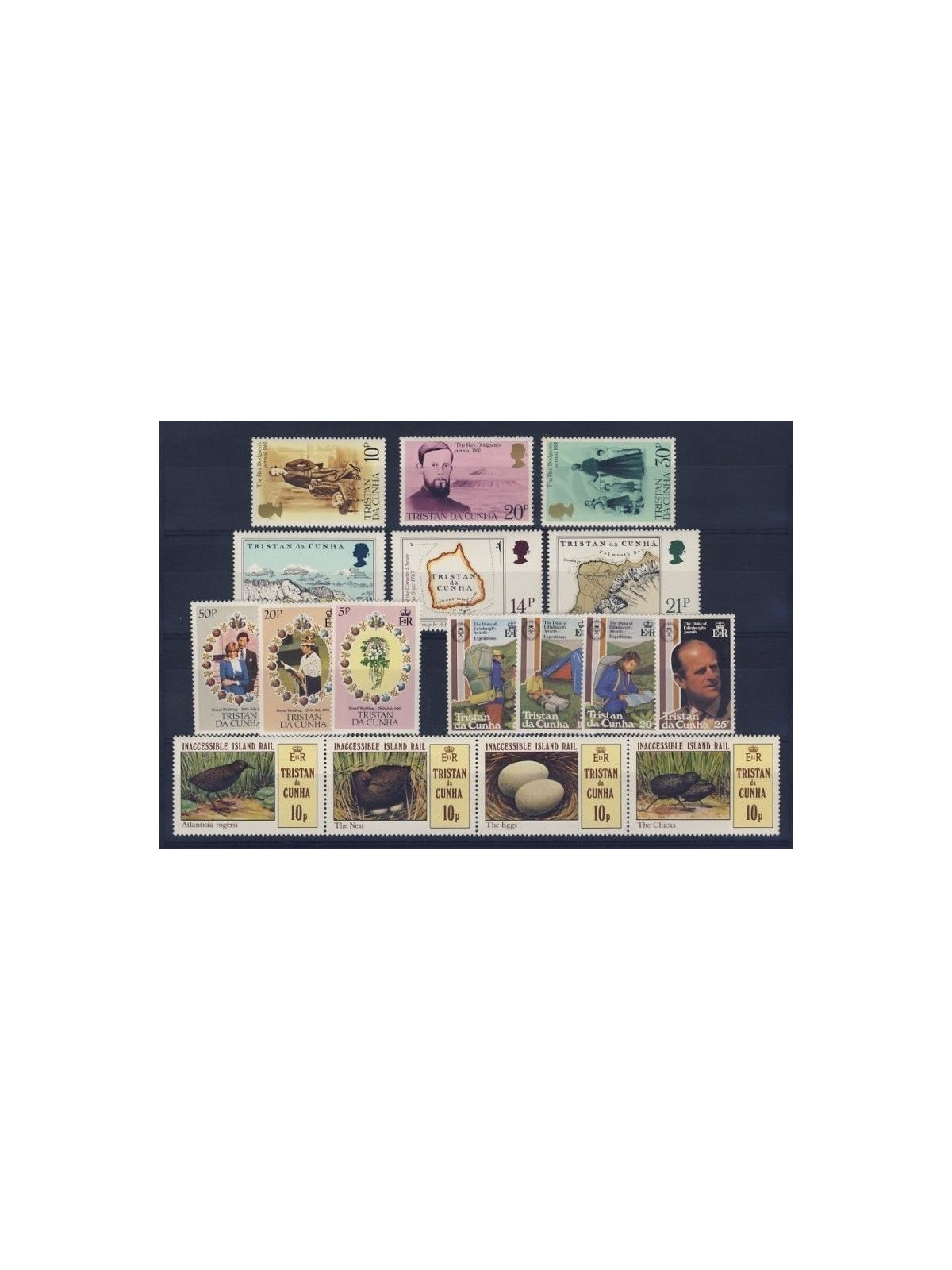 TRISTAN DA CUNHA 1981 Complete Yearset - Complete Yearset 17v MNH**