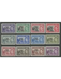 TRISTAN DA CUNHA 1952 Serie ordinaria - Definitives 12v MNH**