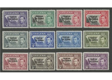 TRISTAN DA CUNHA 1952 Ordinary series - Definitives 12v MNH**
