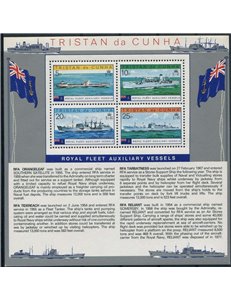 TRISTAN DA CUNHA 1978 Navy ships 1 sheet MNH**