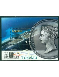 TOKELAU 2000 Stamp show 2000 1 s/s MNH**