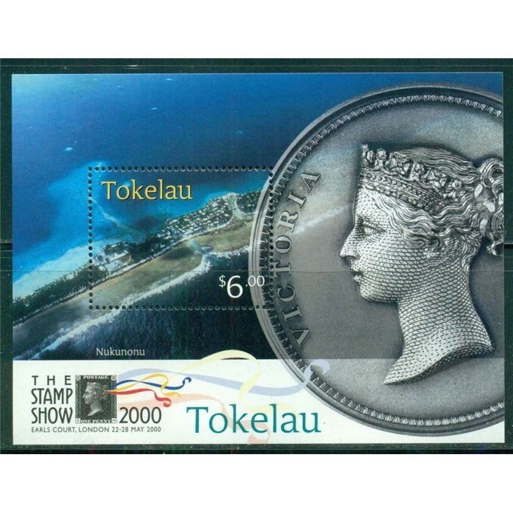 TOKELAU 2000 Stamp show 2000 1 s/s MNH**