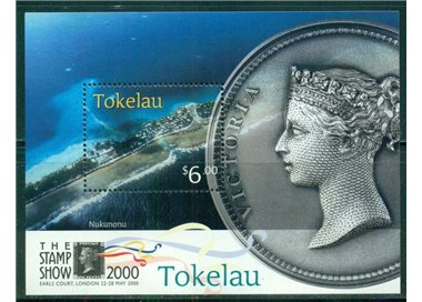 TOKELAU 2000 Stamp show 2000 1 s/s MNH**