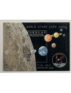 TOKELAU 2000 World stamp expo 1 BF MNH**
