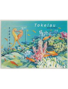 TOKELAU 2001 Sea Horses 1 s/s MNH**