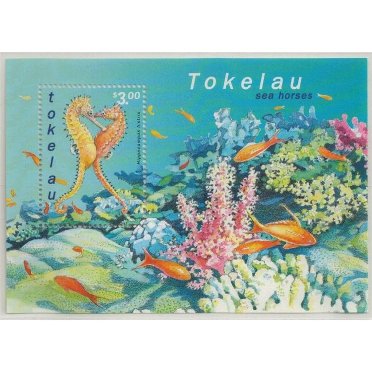 TOKELAU 2001 Sea Horses 1 s/s MNH**