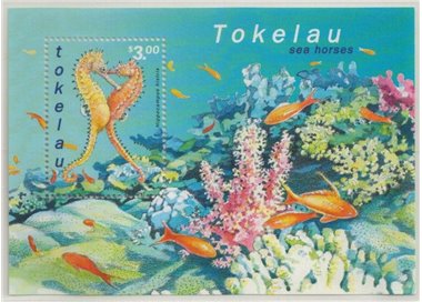 TOKELAU 2001 Sea Horses 1 s/s MNH**