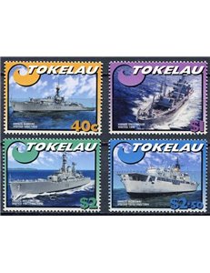 TOKELAU 2002 Navy ships 4v MNH**