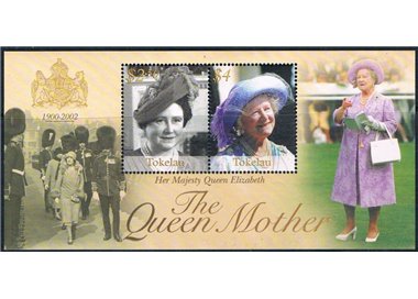 TOKELAU 2002 Queen mother 1 BF MNH**