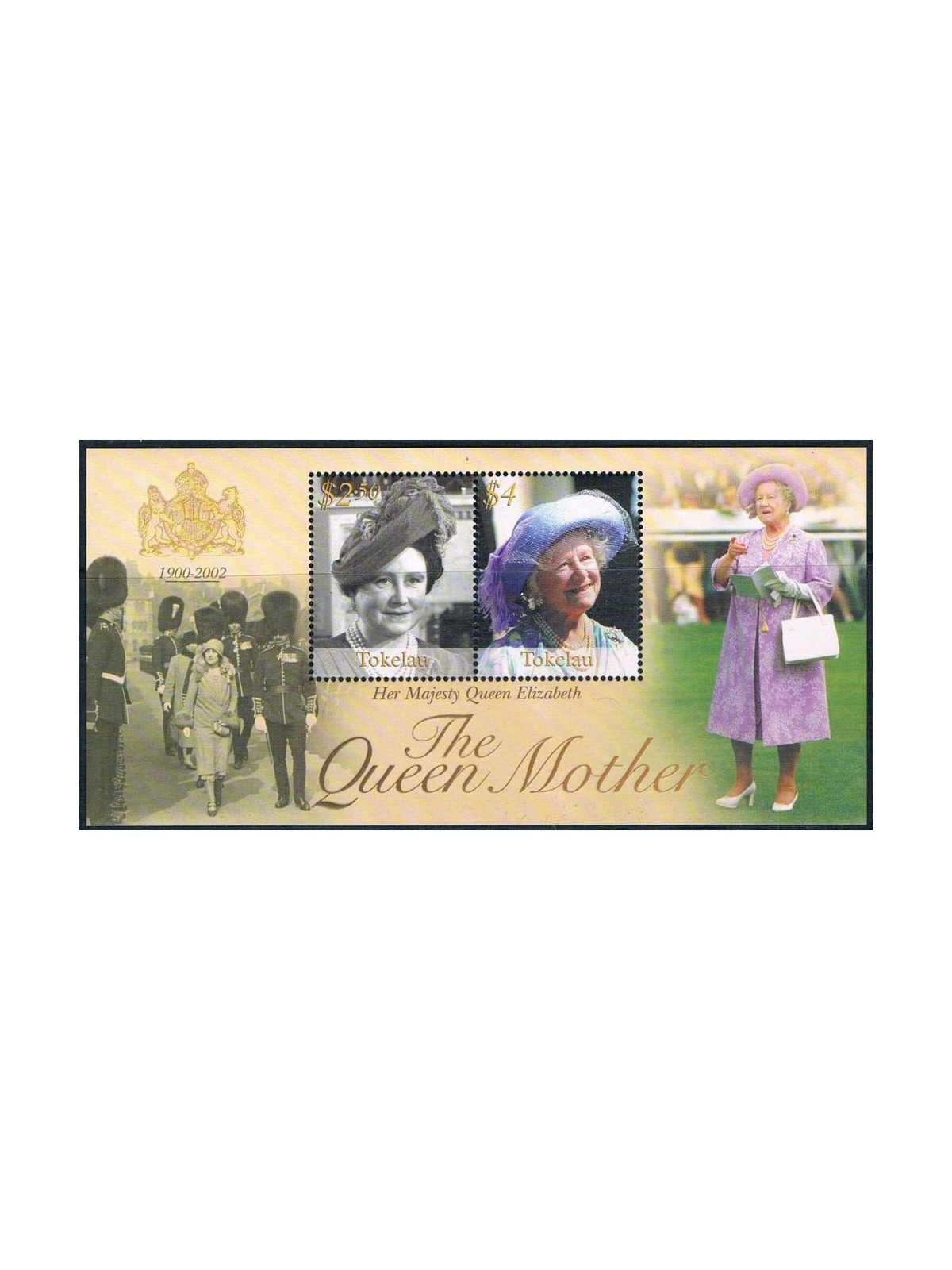 TOKELAU 2002 Queen mother 1 BF MNH**
