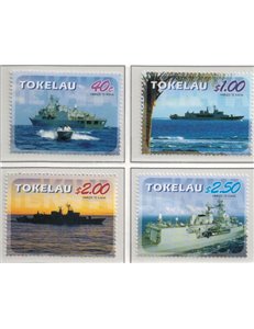 TOKELAU 2005 HMNZS Te Kaha 4v MNH**