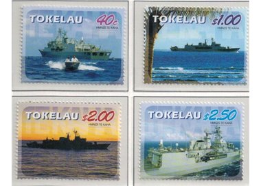 TOKELAU 2005 HMNZS Te Kaha 4v MNH**