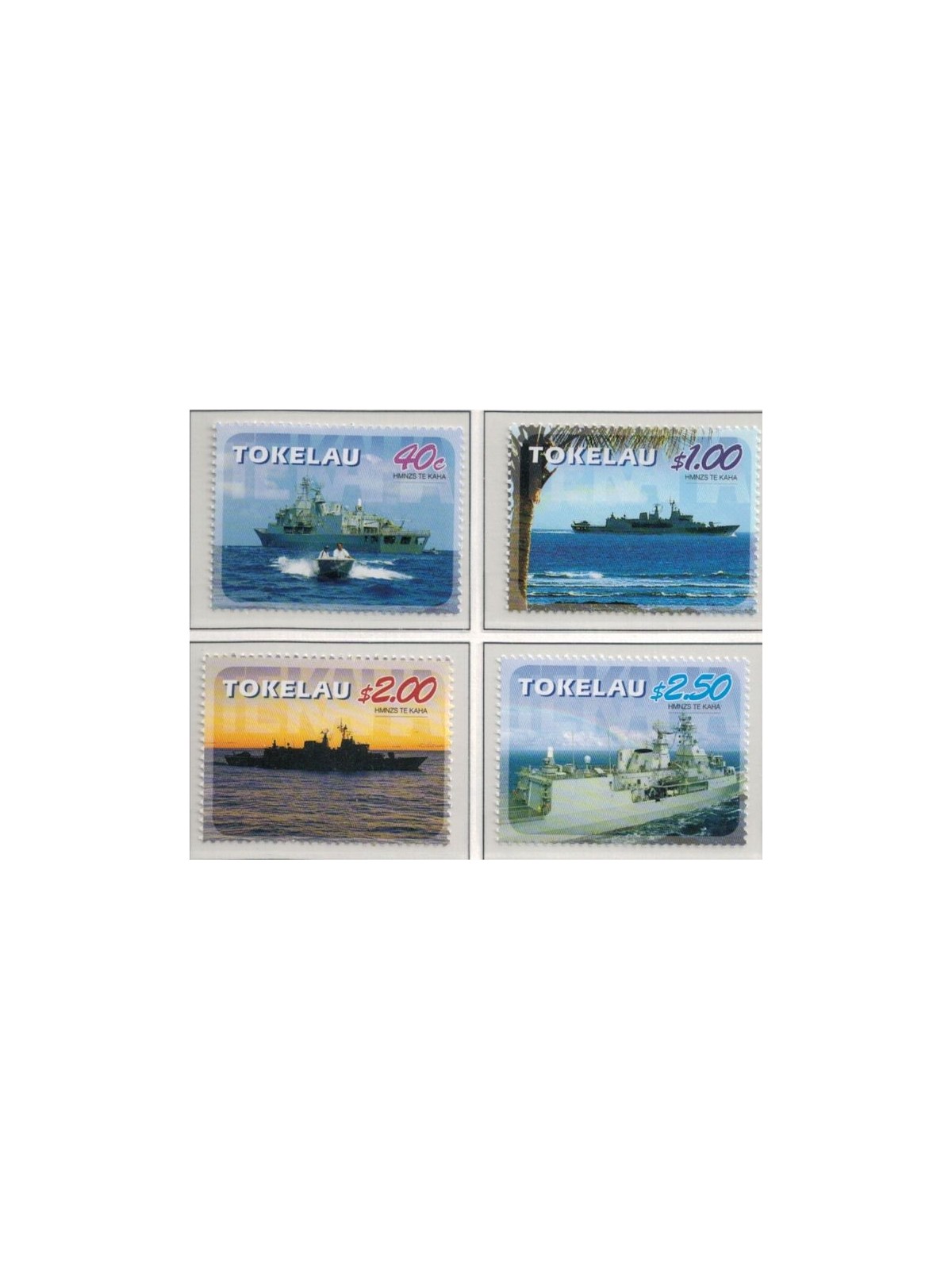 TOKELAU 2005 HMNZS Te Kaha 4v MNH**