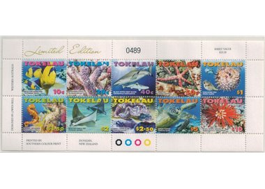 TOKELAU 2007 Marine life 10v MNH**