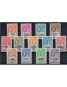 TRISTAN DA CUNHA 1961 Ordinary series - Definitives, fish 13v MNH**