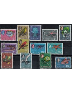 TRISTAN DA CUNHA 1963 Overprints on St. Helena stamps 13v MNH**