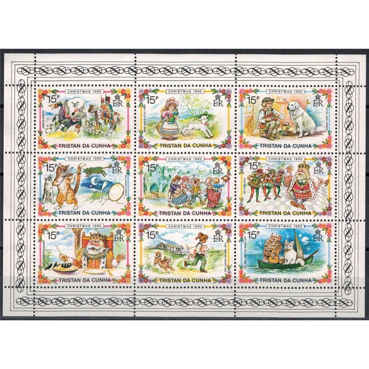 TRISTAN DA CUNHA 1980 Natale 9v MNH**