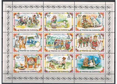 TRISTAN DA CUNHA 1980 Natale 9v MNH**