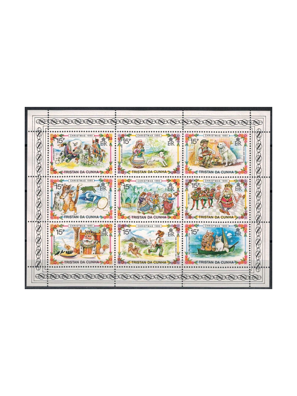 TRISTAN DA CUNHA 1980 Natale 9v MNH**