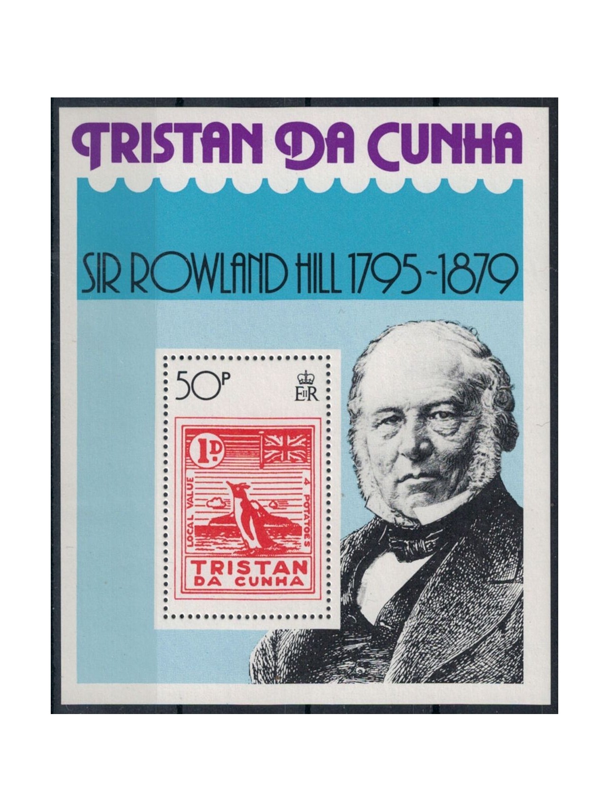 TRISTAN DA CUNHA 1979 Sir Rowland Hill s/s MNH**