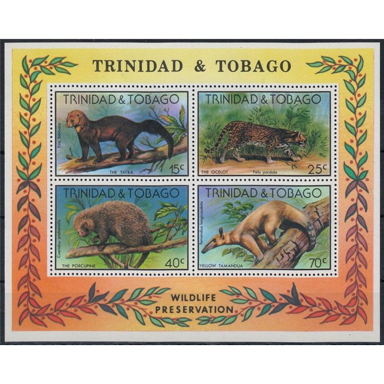 TRINIDAD & TOBAGO 1978 Protezione della natura BF MNH**
