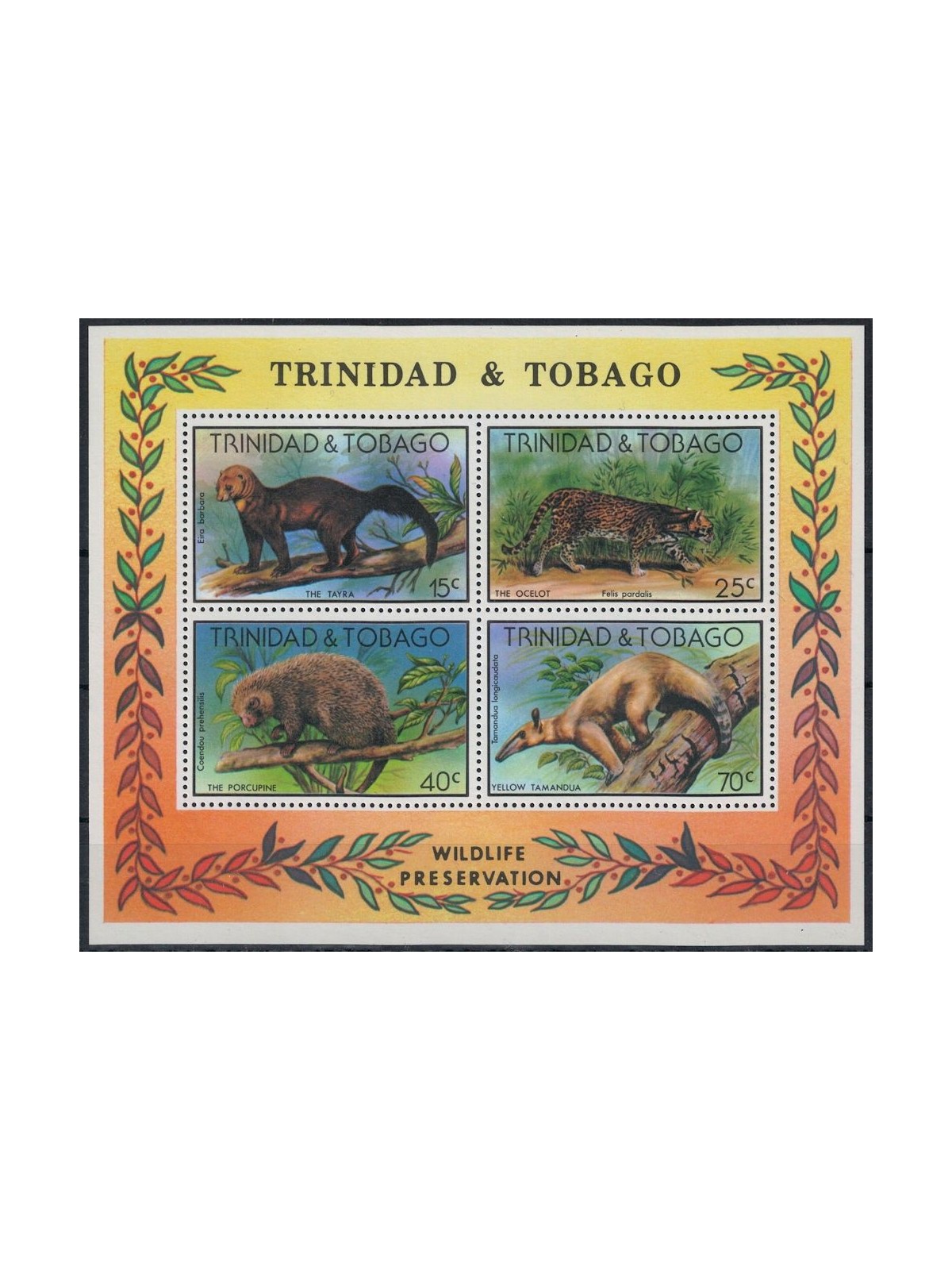 TRINIDAD & TOBAGO 1978 Nature Protection s/s MNH**