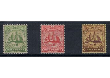 TURKS AND CAICOS 1905 Ordinary series 3v MNH**