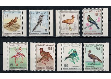 TUNISIA 1965-66 Fauna, birds 8v MNH**