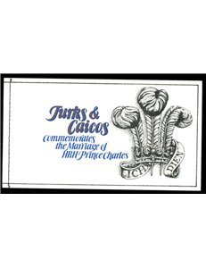 TURKS & CAICOS 1981 Charles and Diana Royal Wedding 1 booklet MNH**
