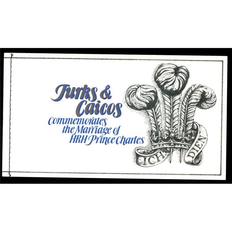 TURKS & CAICOS 1981 Charles and Diana Royal Wedding 1 booklet MNH**