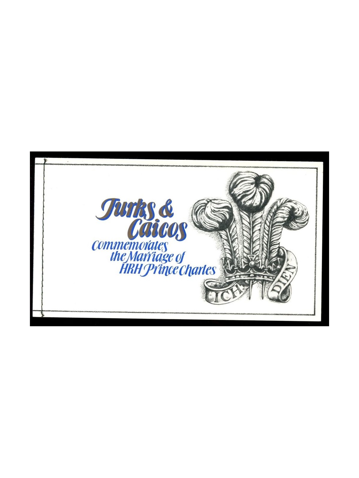 TURKS & CAICOS 1981 Charles and Diana Royal Wedding 1 booklet MNH**