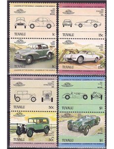 TUVALU 1984 Automobili - Cars 4x2v MNH**