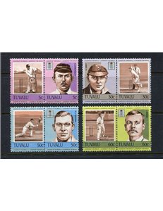TUVALU 1984 Cricket 4x2v MNH**