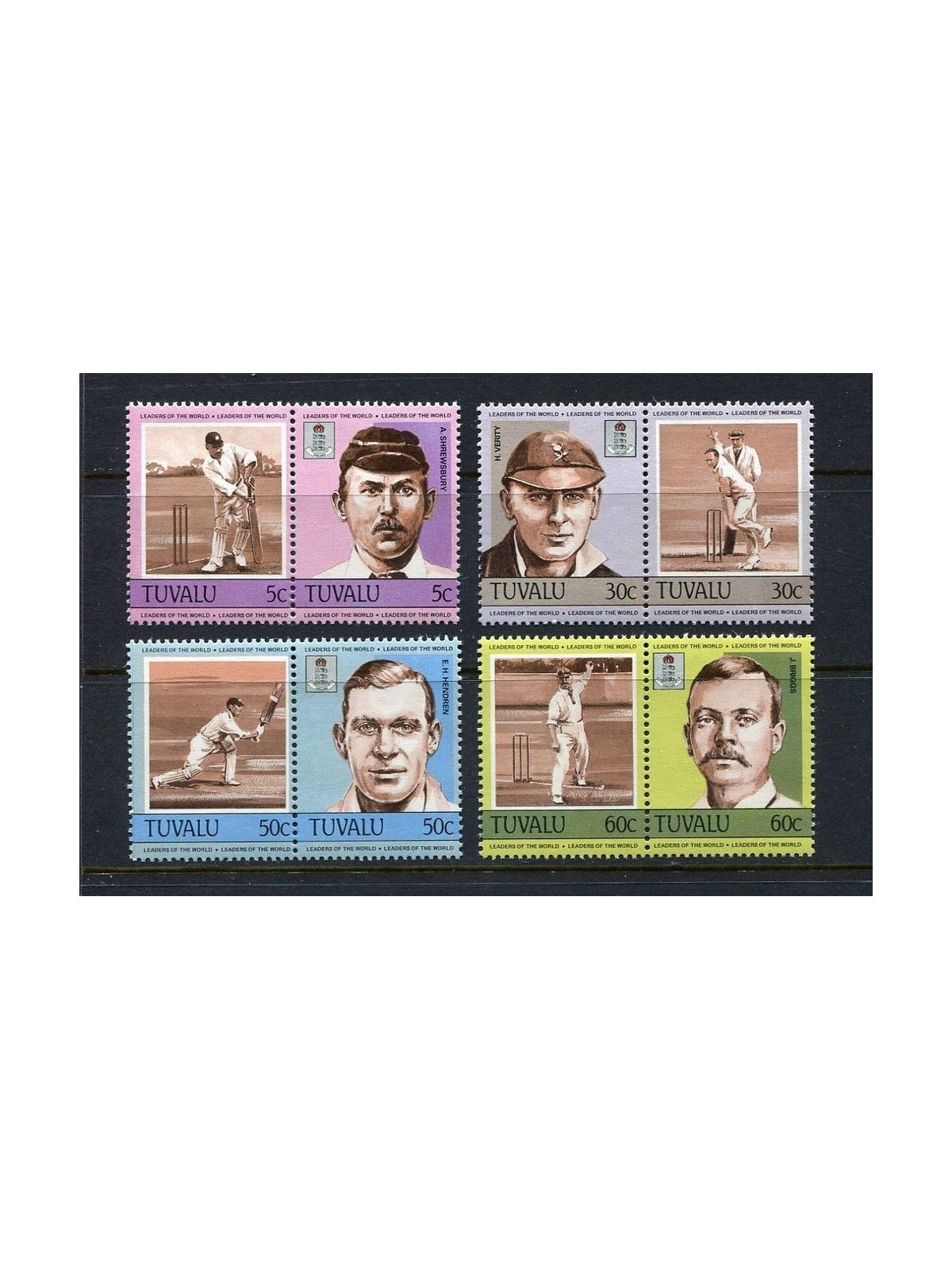 TUVALU 1984 Cricket 4x2v MNH**