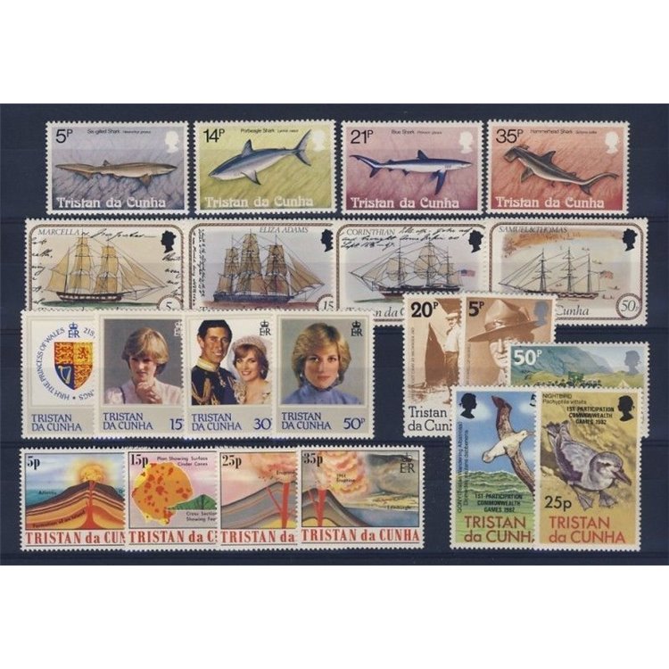 TRISTAN DA CUNHA 1982 Complete Yearset - Complete Yearset 21v MNH**