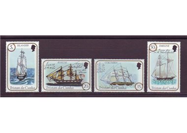 TRISTAN DA CUNHA 1983 Velieri 4v MNH**