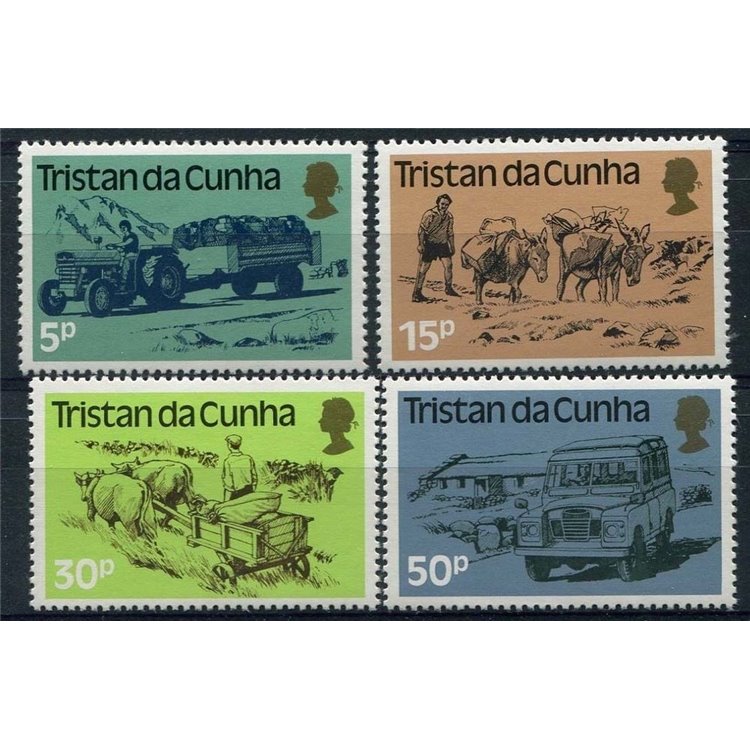 TRISTAN DA CUNHA 1983 Means of Transport - Transports 4v MNH**