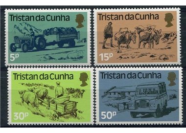 TRISTAN DA CUNHA 1983 Means of Transport - Transports 4v MNH**