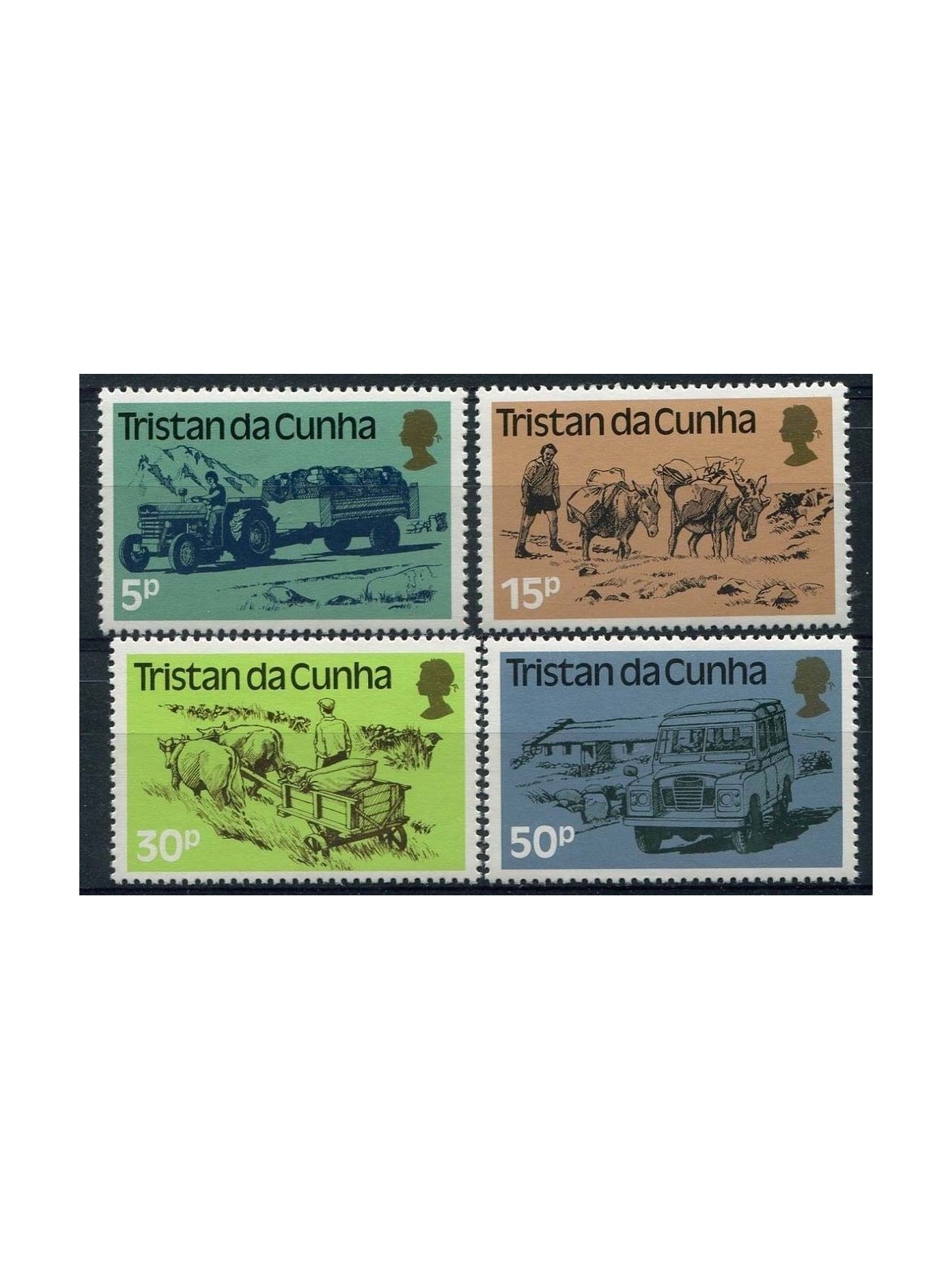 TRISTAN DA CUNHA 1983 Means of Transport - Transports 4v MNH**