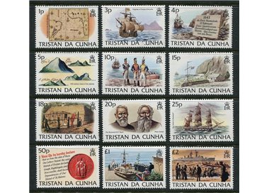 TRISTAN DA CUNHA 1983 Definitives, Island history 12v MNH**