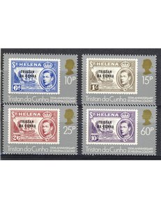 TRISTAN DA CUNHA 1984 St. Helena 150th anniversary 4v MNH**