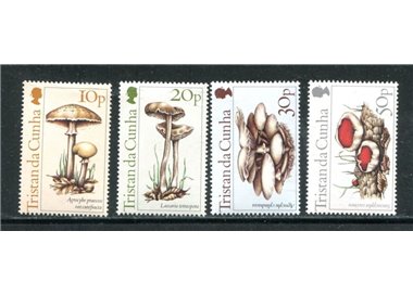 TRISTAN DA CUNHA 1984 Mushrooms - Mushrooms 4v MNH**