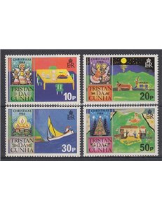 TRISTAN DA CUNHA 1984 Christmas 4v MNH**
