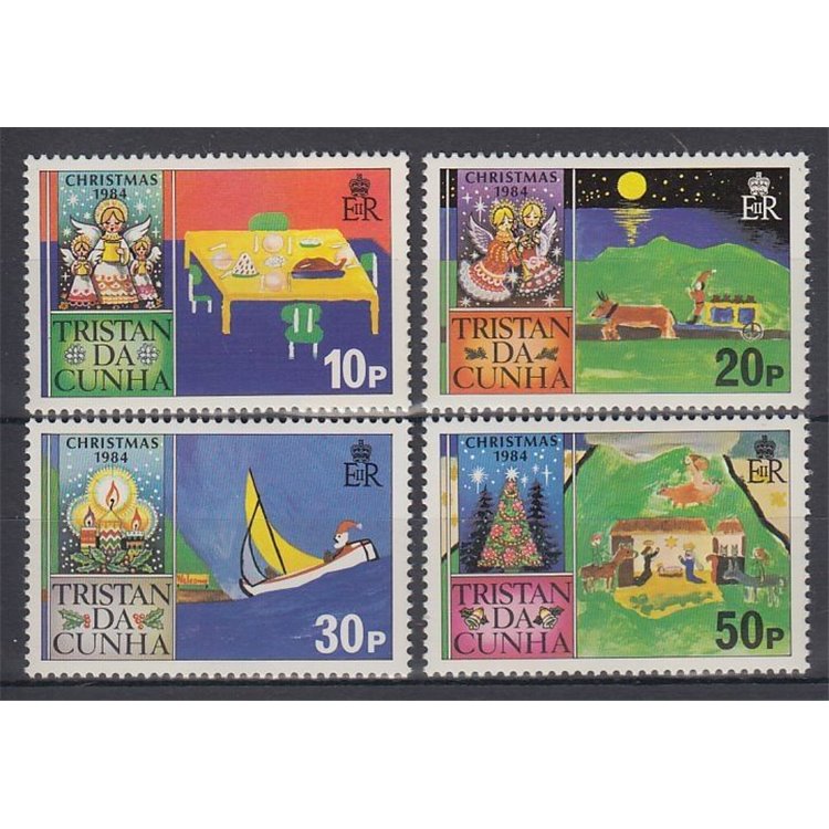 TRISTAN DA CUNHA 1984 Christmas 4v MNH**