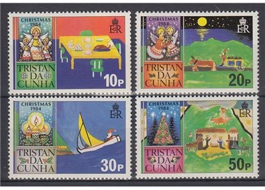 TRISTAN DA CUNHA 1984 Christmas 4v MNH**